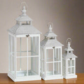 Whitescape Trio - Set van 3 Lantaarns in Raamstijl