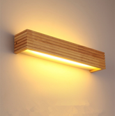 LuminoNest - 55cm Solid Houten Wandlamp