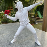 Floral Rebellion - Kunstwerk Geïnspireerd door Banksy