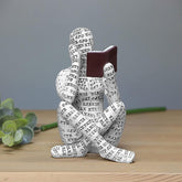 Biblio Charm - Speelse Boekenwurm Sculptuur