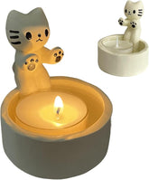 Pootjeswarmte - Schattige Kitten Kaarsenhouder