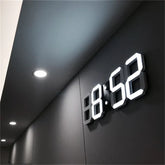 ChronoGlow - 3D LED Wandklok met Digitale Weergave