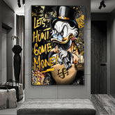 LuxeGraff - Gouden Graffiti Kunstprint