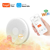 SafeGuard – 2-in-1 Slimme Koolmonoxide- en Rookmelder met WiFi