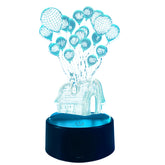 Illulight - 3D LED Nachtlamp met 7 Kleuren en Touchbediening