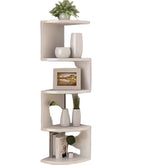 Burlywood - Houten Hoekplank voor Woonkamer en Boho Woondecoratie