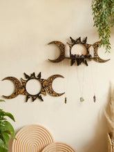 Lunaris - Kristallen Drijvende Wandplank met Maan- en Zonfases