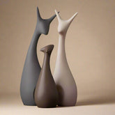 Sylva - Elegante Hertenfamilie Sculptuur