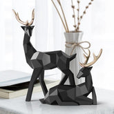 Nordic Elegance - Rendier Sculptuur Set van 2