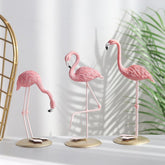 Tropische Plezier - Charmante Flamingo Beeldjes