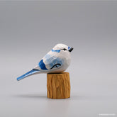 Houten Charme - Handgegraveerde Decoratieve Vogel