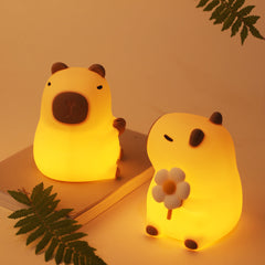 GlowCap - Capybara LED Nachtlamp met Tikbediening