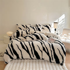 Zebra Luxe - Verdikte Fluffy Beddengoed Set