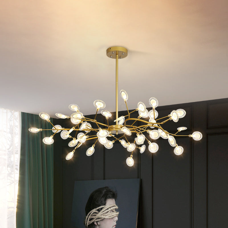 LumaLight - Postmoderne Gouden Chandelier