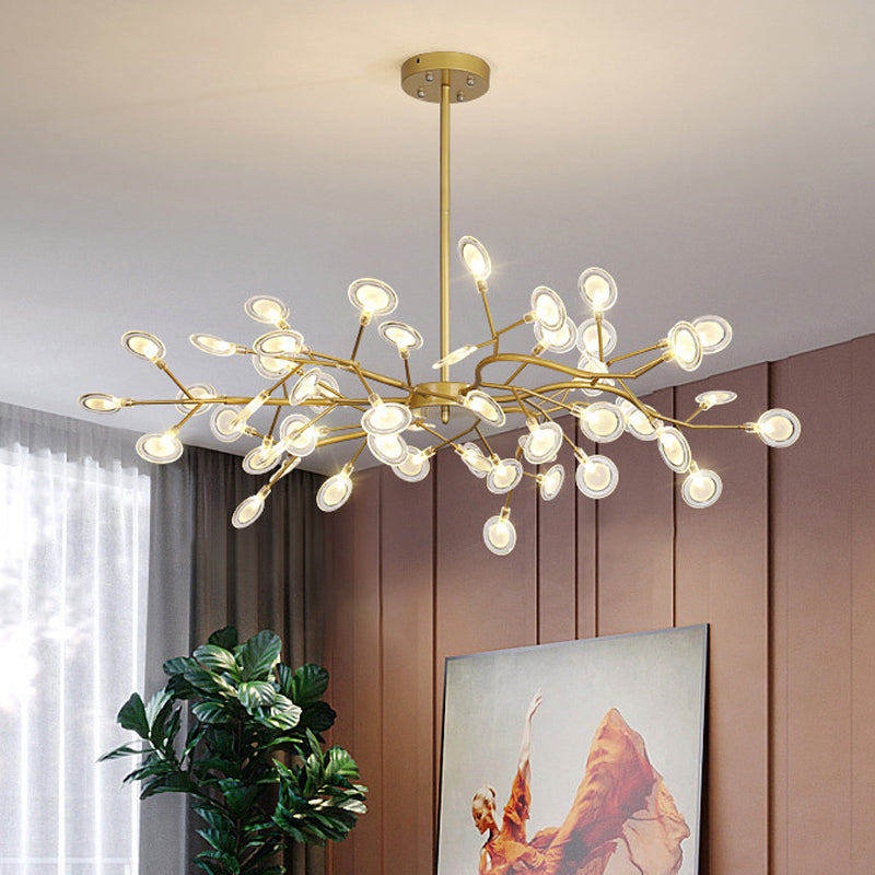LumaLight - Postmoderne Gouden Chandelier