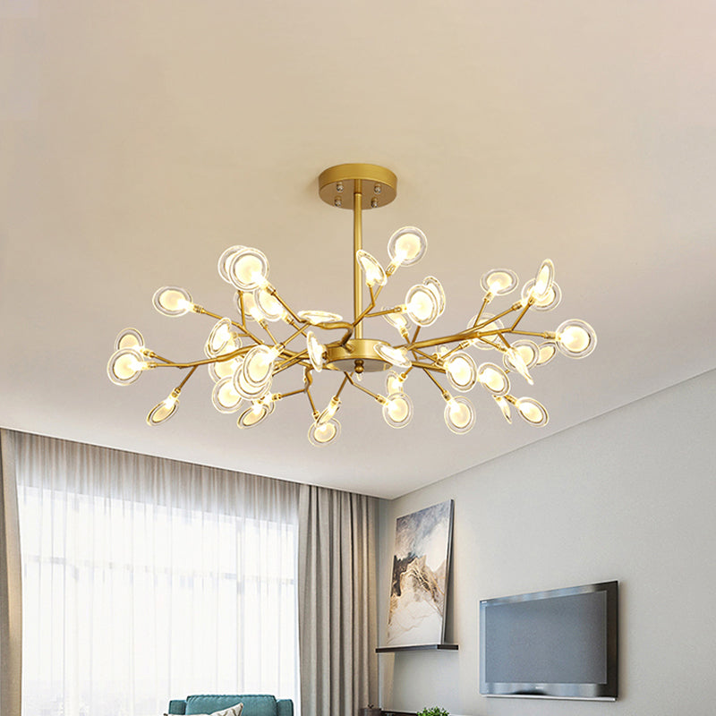 LumaLight - Postmoderne Gouden Chandelier