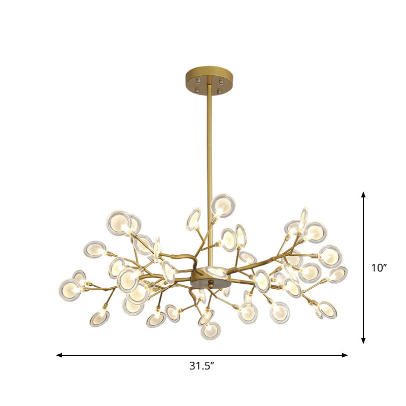 LumaLight - Postmoderne Gouden Chandelier