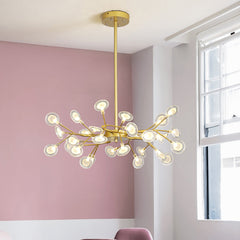 LumaLight - Postmoderne Gouden Chandelier