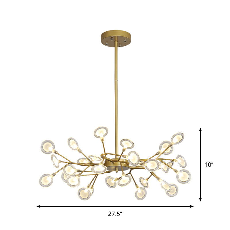 LumaLight - Postmoderne Gouden Chandelier