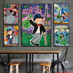 Monetrix - Alec Monopoly Geïnspireerde Geld Poster