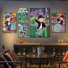 Monetrix - Alec Monopoly Geïnspireerde Geld Poster