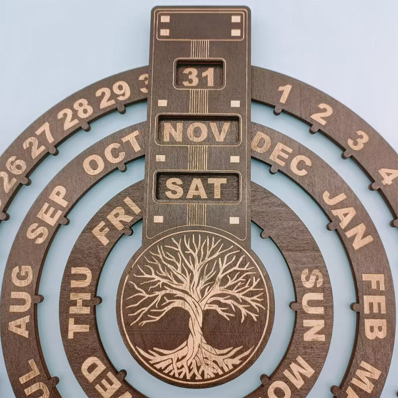 CraftWood- Elegante Houten Kalender