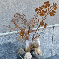 RusticBlooms - Metaal Tuin Kunst met Wilde Bloemen