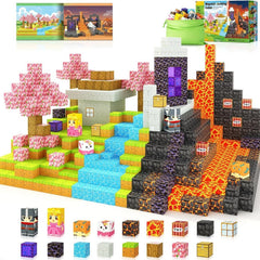NetherCraft – Magnetische Mineblocks Bouwset met Portal