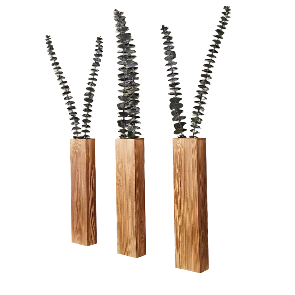 NatureVibes – Houten Wandvazen voor een Natuurlijke Interieurstijl