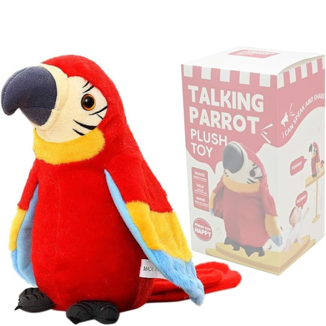 ChatterBird - Pratende Papegaai Knuffel voor Kinderen