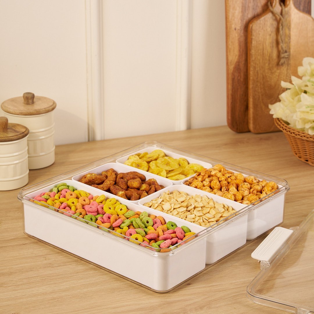 Snackwise - Multi-compartimenten Droog Fruit Doos voor Georganiseerd Snackplezier