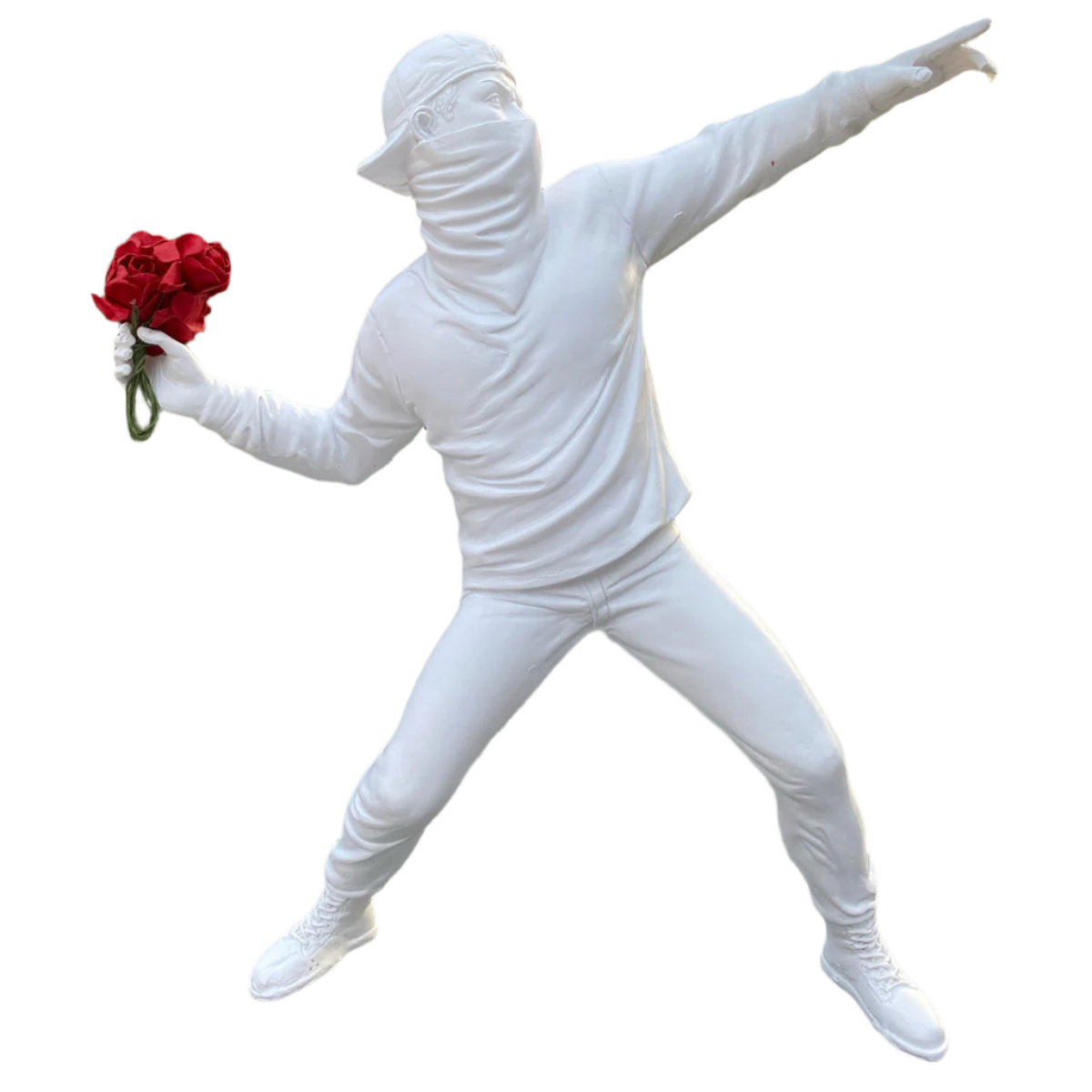 Floral Rebellion - Kunstwerk Geïnspireerd door Banksy