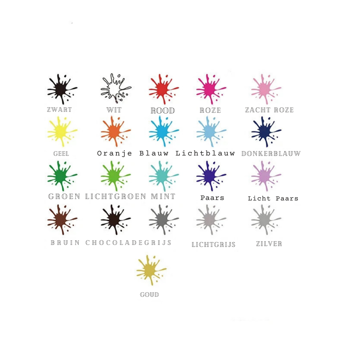 Clutterfree - Set van 11 Keukenkast Label Stickers