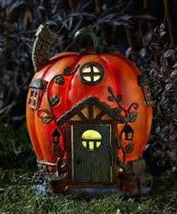 FairyGlow – Zonnelicht Feeën Pompoenhuis met Kleurrijke LEDs