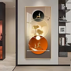 NatureGlow - Abstracte Herten Canvas Kunst