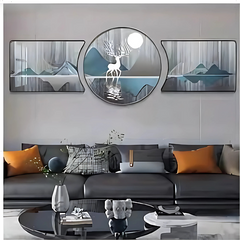 Maanlicht Elegant - Kristallen Porseleinen Hertfiguur