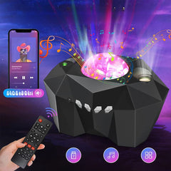 LunarGlow - Aurora Galaxy Maanprojector met Bluetooth-luidspreker