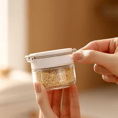 SpiceMate - Dubbele Deksel Kruidendoos (4/8/12-pack) voor Efficiënte Kruidopslag