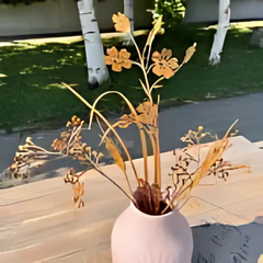 RusticBlooms - Metaal Tuin Kunst met Wilde Bloemen