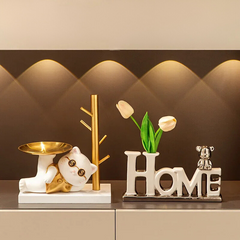 Gelukspoes - Moderne Kat Sleutelhanger Ornament voor Hal Decoratie