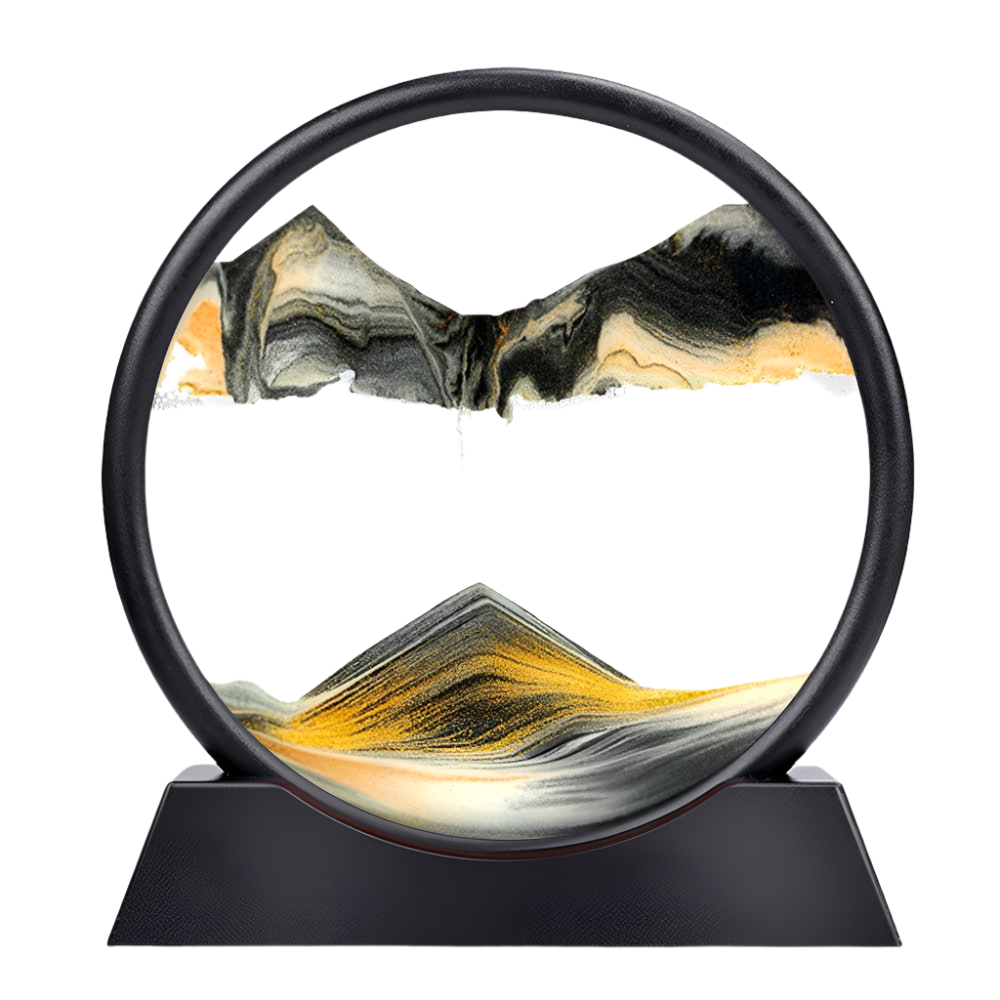 Ocean Glimmer - 3D Nautische Zandloper Landschap