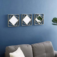 Aura Reflect - 3-delige Vierkante Spiegelset