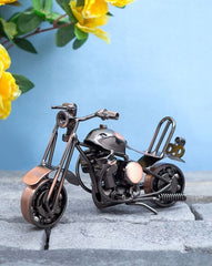 Staal Glans - Koperkleurig Motorfiets Decor