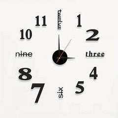 ChronoArt  - 3D Wandklok Sticker