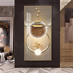 NatureGlow - Abstracte Herten Canvas Kunst