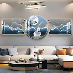 Maanlicht Elegant - Kristallen Porseleinen Hertfiguur