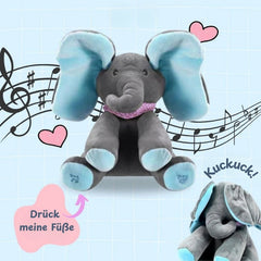 PeekabooPals – Interactieve Olifant Knuffel met Muziek en Verstopspel