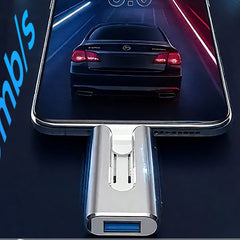 FlexiDrive – 4-in-1 USB Stick voor iPhone, Android & PC