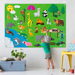 FeltPlay – Montessori Activiteitenbord van Vilt voor Kinderen