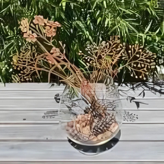 RusticBlooms - Metaal Tuin Kunst met Wilde Bloemen